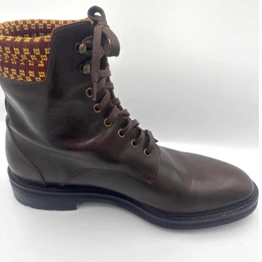 Armando Cabral Collection for Allen Edmonds Mens Brown Leather Boots 41.5 US 8.5